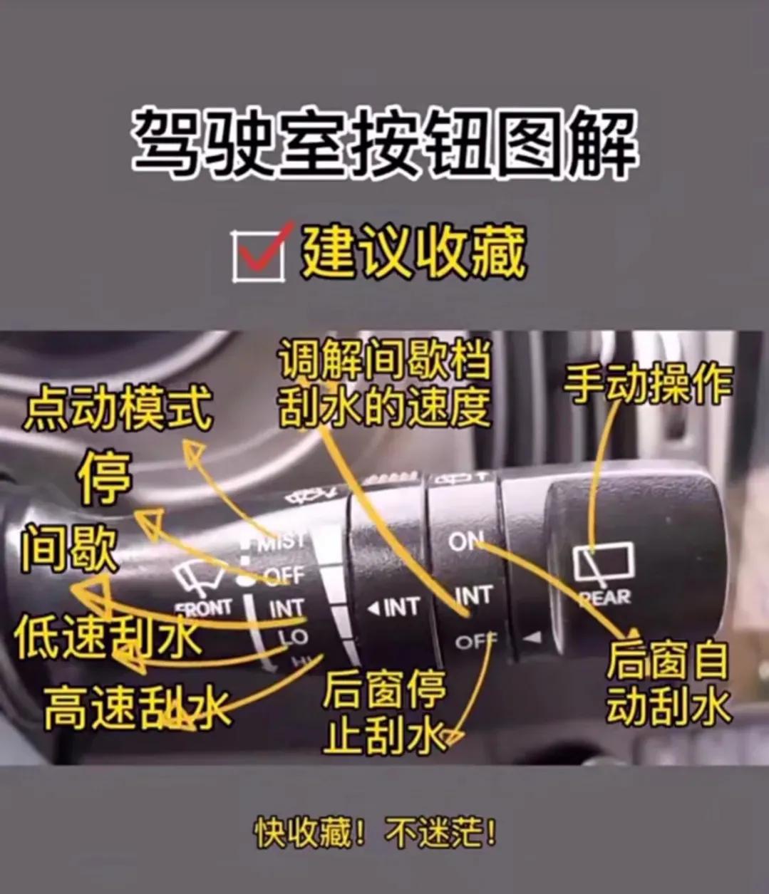汽車基礎知識 最全按鍵功能