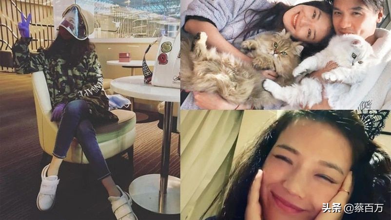 44岁舒淇为干女儿过生日满头白发，林熙蕾女儿像妈，全程摆臭脸