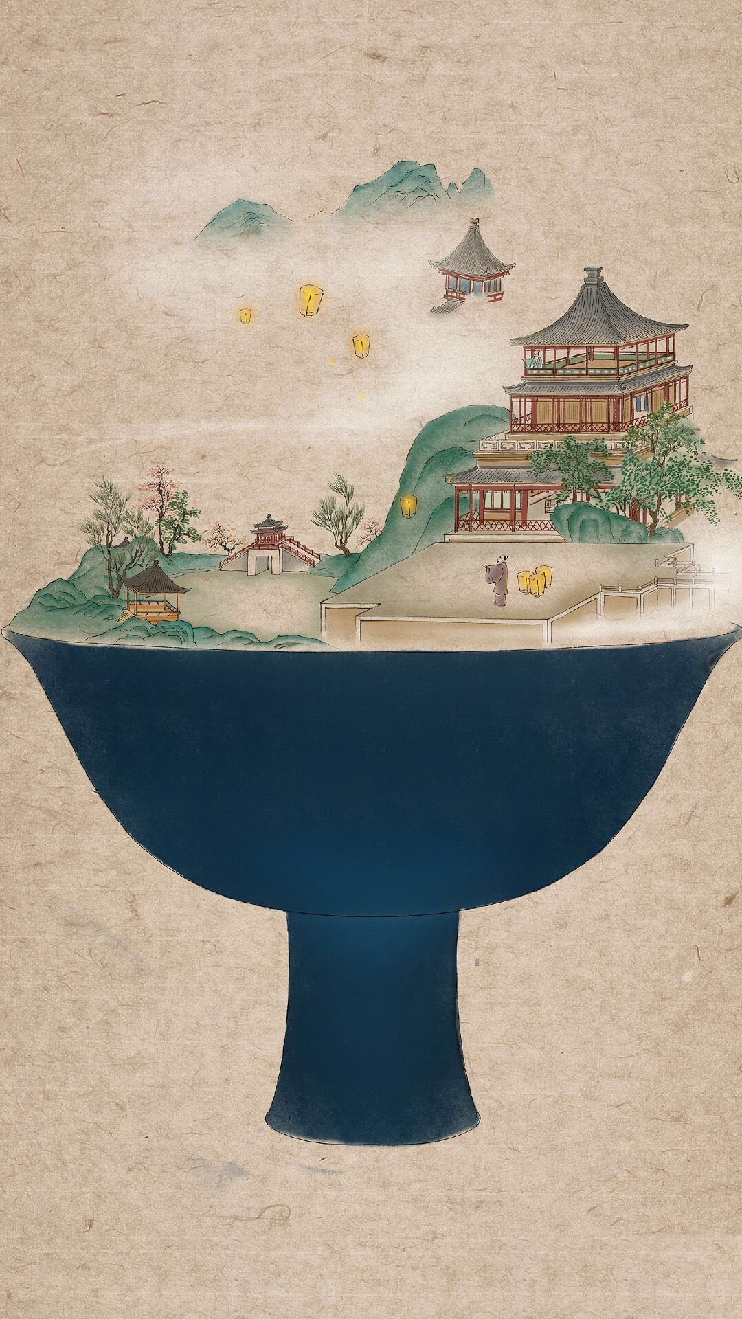 意境唯美的古风中国风插画