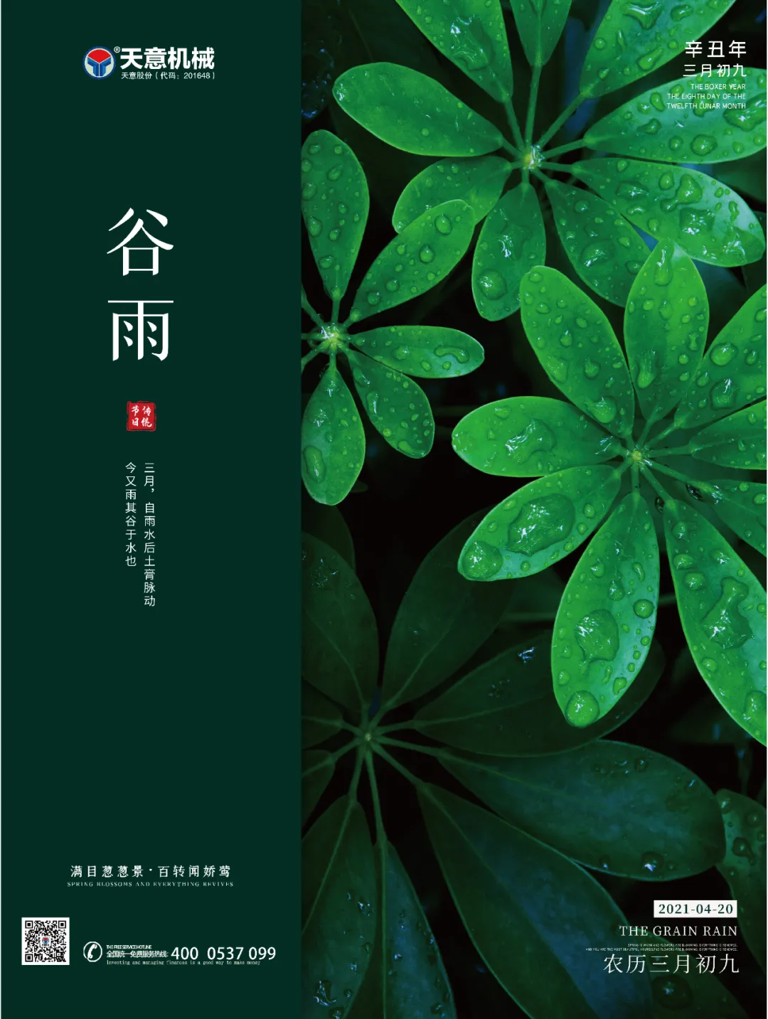 今日谷雨丨雨生百谷,踏上更远的征途
