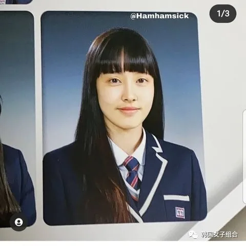 韩网友眼中,这位女团爱豆的初中、高中毕业照像变了个人