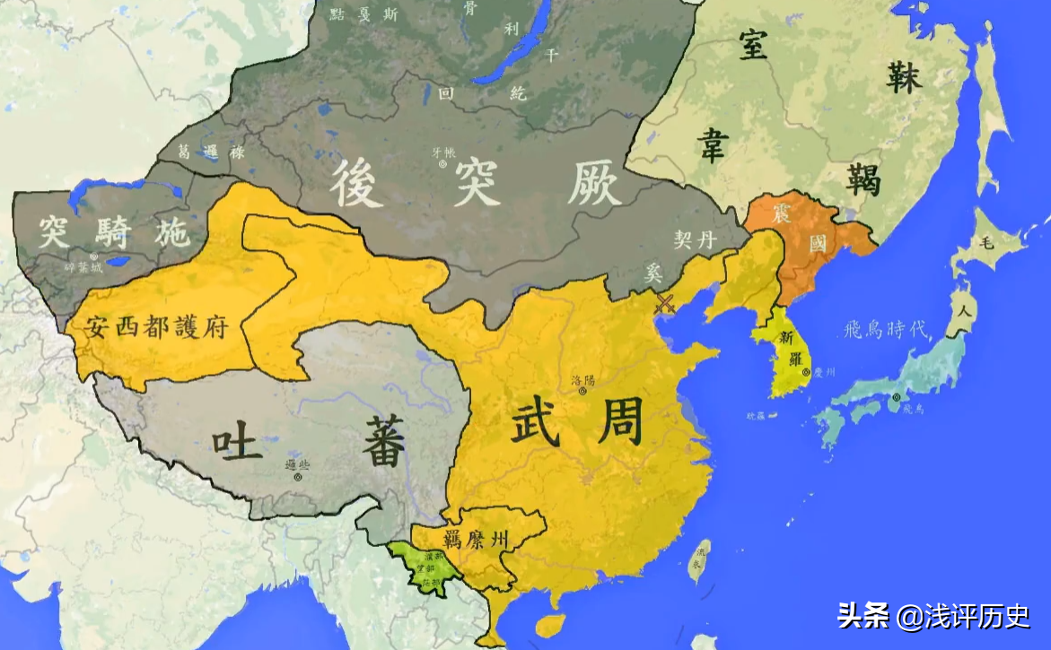 通过地图看唐朝版图变迁：一个庞大帝国，最后走向瓦解