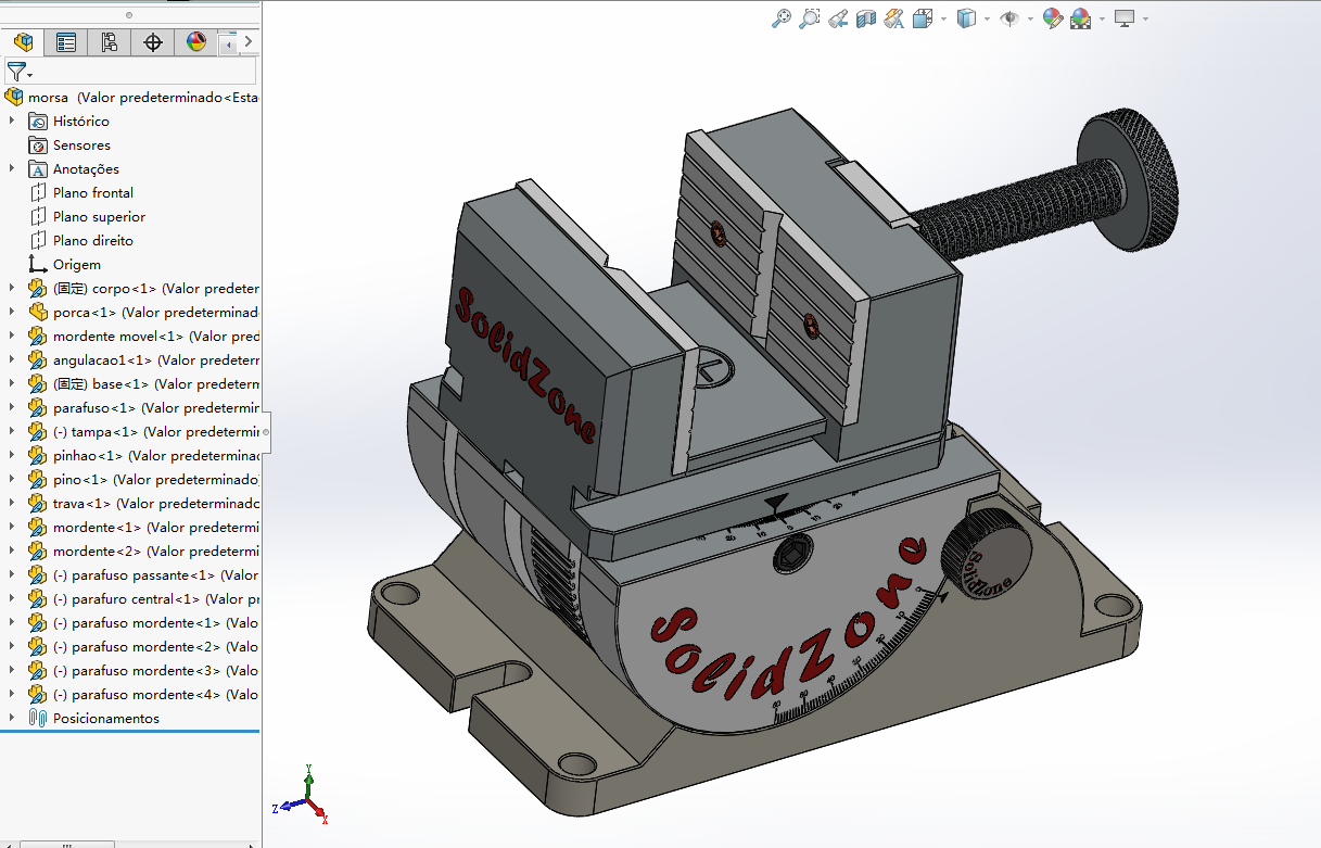 双向老虎钳模型3D图纸 Solidworks设计