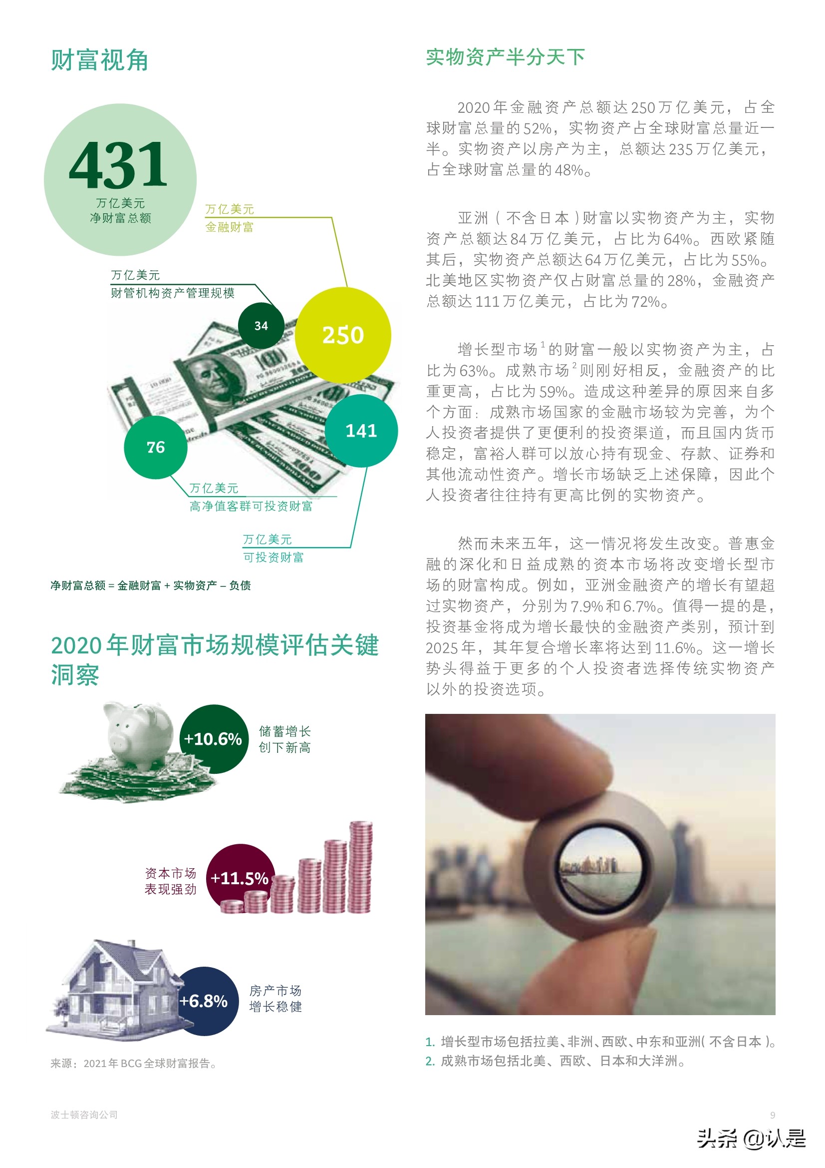 BCG2021年全球财富报告：客户至上，掘金三大财富管理客群