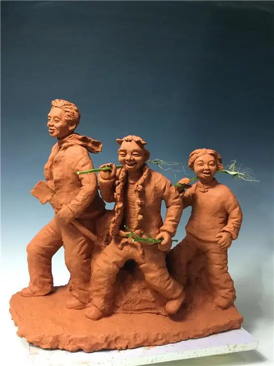 郸城：张振福创作泥塑《焦裕禄·兰考情》献礼建党100周年