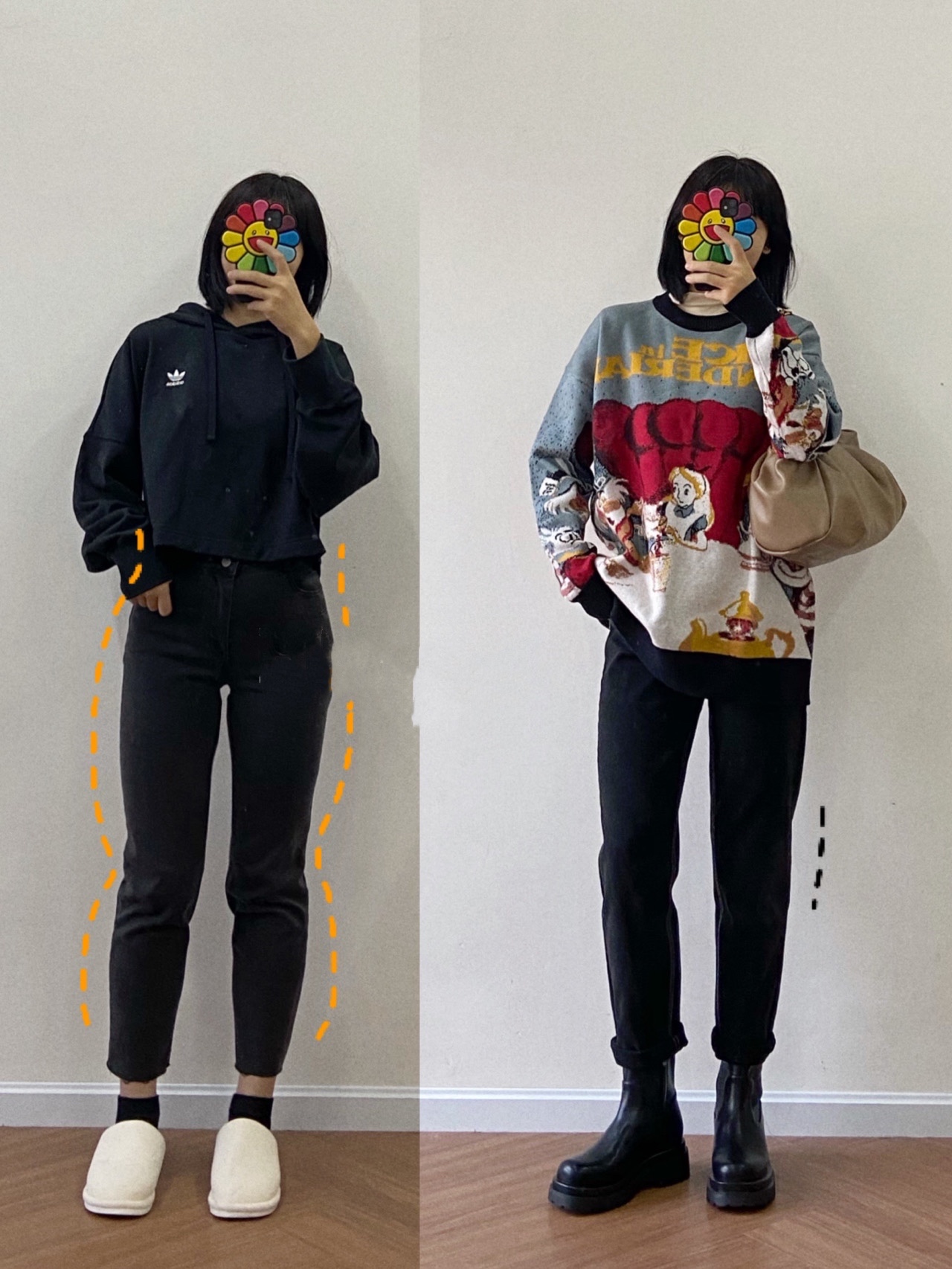你是什么腿型就选什么裤子，今冬流行的烟管裤，腿粗女人穿更合适