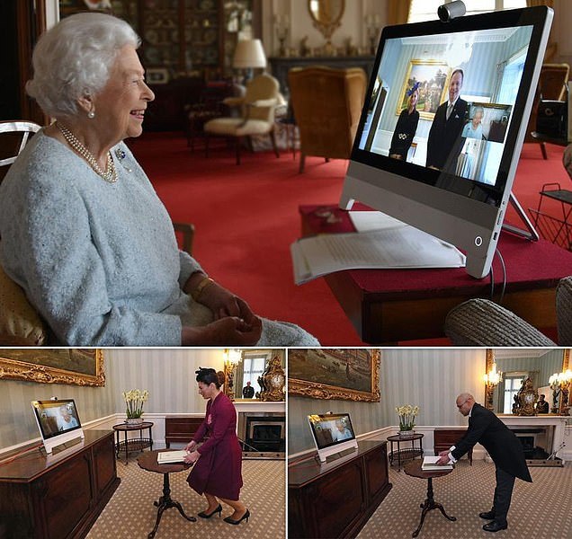 英国女王视频外交，大使夫人向她行屈膝礼，与泰国趴跪有何区别？