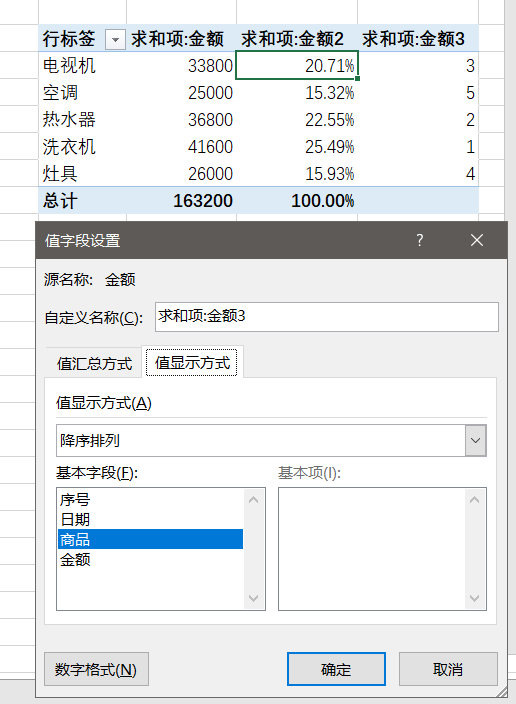 Excel数据透视表，轻松分析计算占比和排名