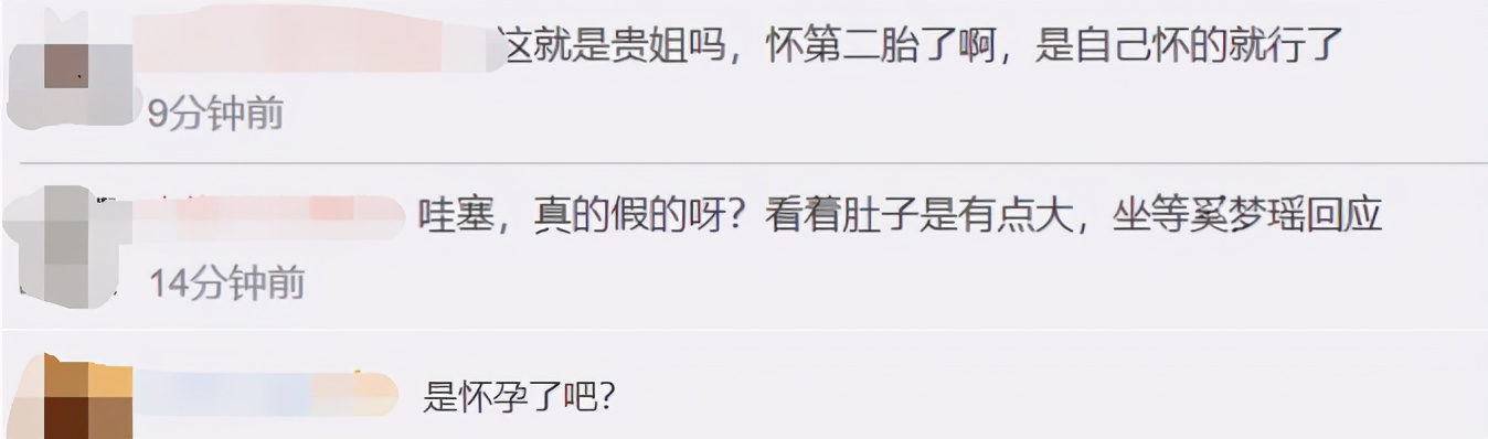 豪门儿媳奚梦瑶怀二胎？素颜外出上身壮硕孕味浓，曾言至少生三胎