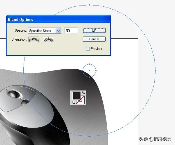 AI软件教程/绘制鼠标形状