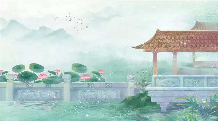 描写天气的唯美诗句 露从今夜白,月是故乡明图片