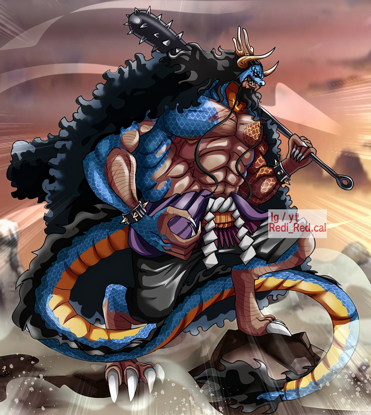 One Piece Kaido Human And Animal Form Prediction There Are Currently 8 Versions And The Image Of Nuwa Has A High Voice Inews
