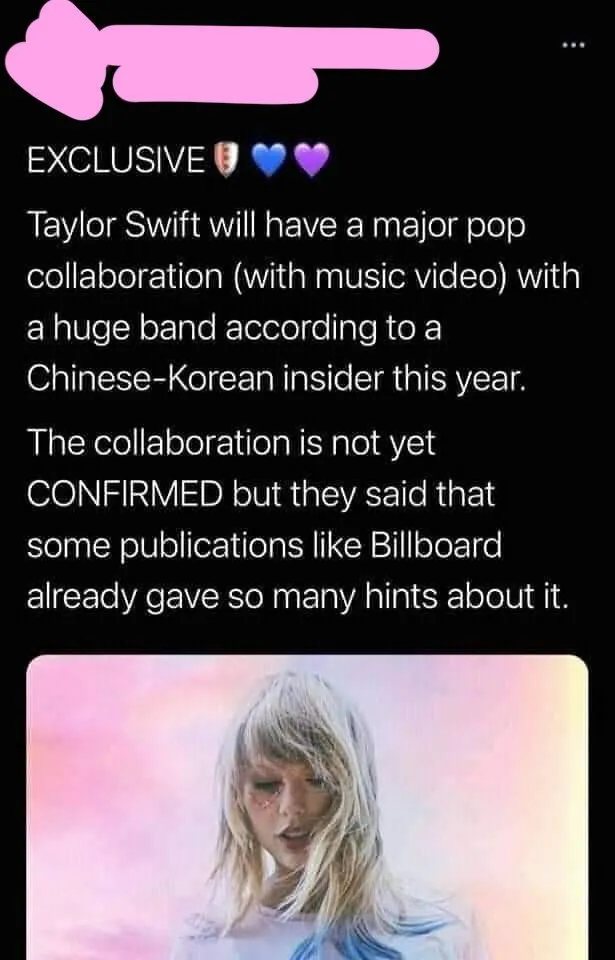 Taylor Swift将和BLACKPINK合作?；李秀满生日爱豆留下的真心话是?