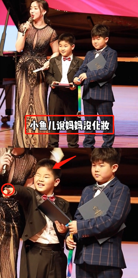 胡可曬兒子領獎視頻，安吉小魚兒齊發胖，臉頰肉多被指逐漸沙溢化