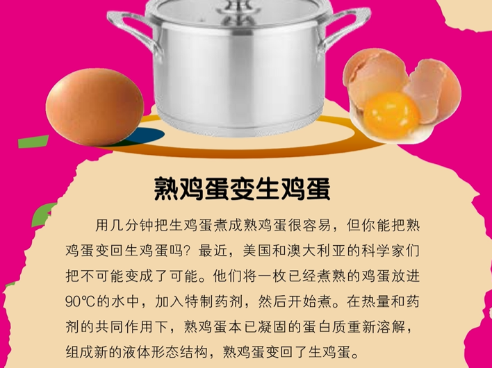 熟雞蛋變生雞蛋？真有這事？