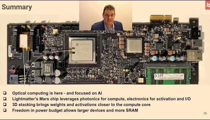Lightmatter 新一代硅光子芯片Mars问市