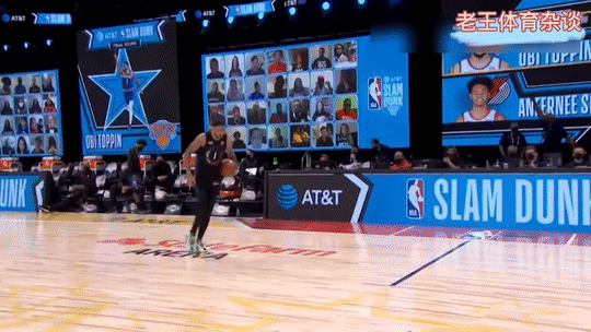 全明星扣篮大赛：西蒙斯致敬麦迪，献上篮筐之