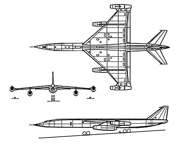 冷战中诞生的M50超音速轰炸机，与图22同年首飞，