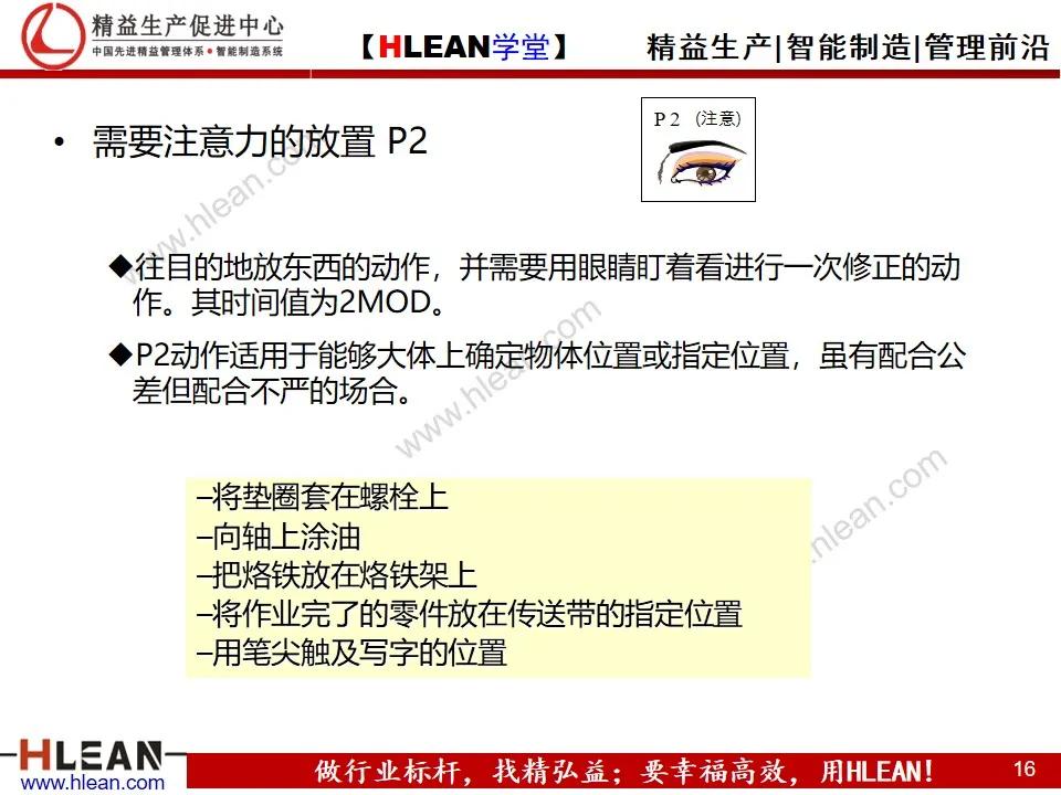 「精益学堂」MOD动作分析