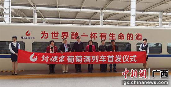 “贵港造”品牌冠名动车组列车首发