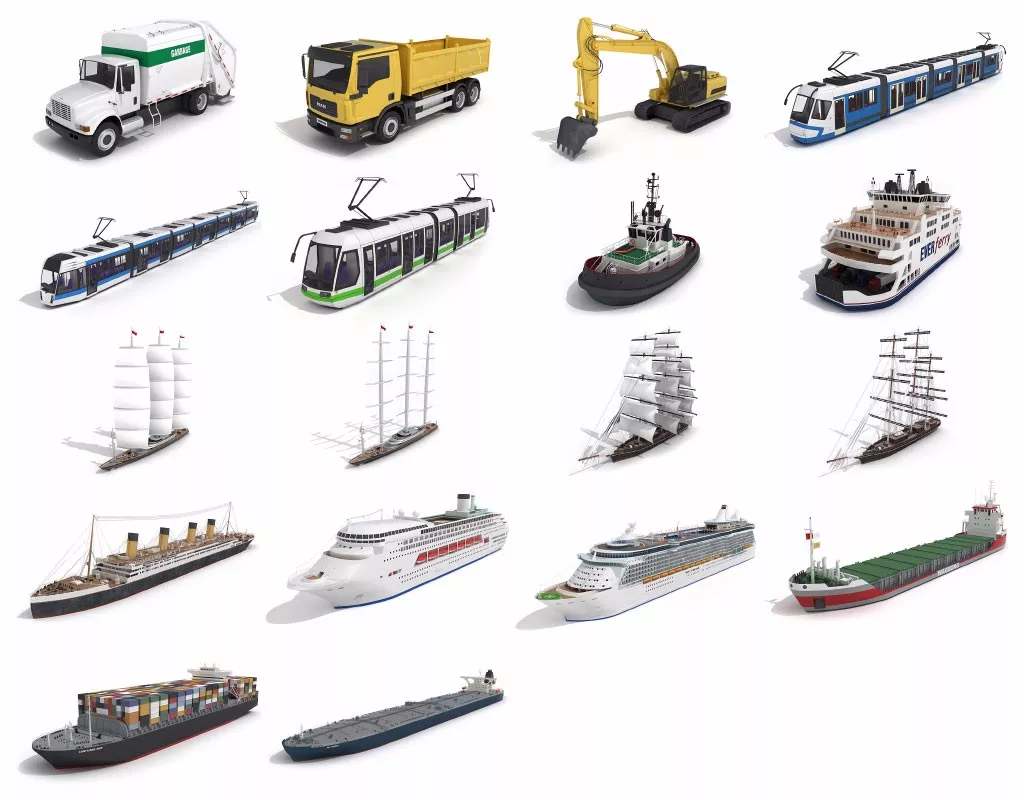 送你C4D三维模型素材：700套C4D三维模型素材合集，彻底告别C4D难