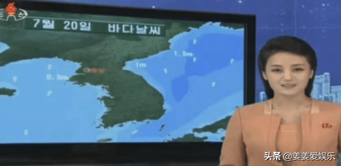 “韩国朝鲜”天气预报女主持人的对比，为了“