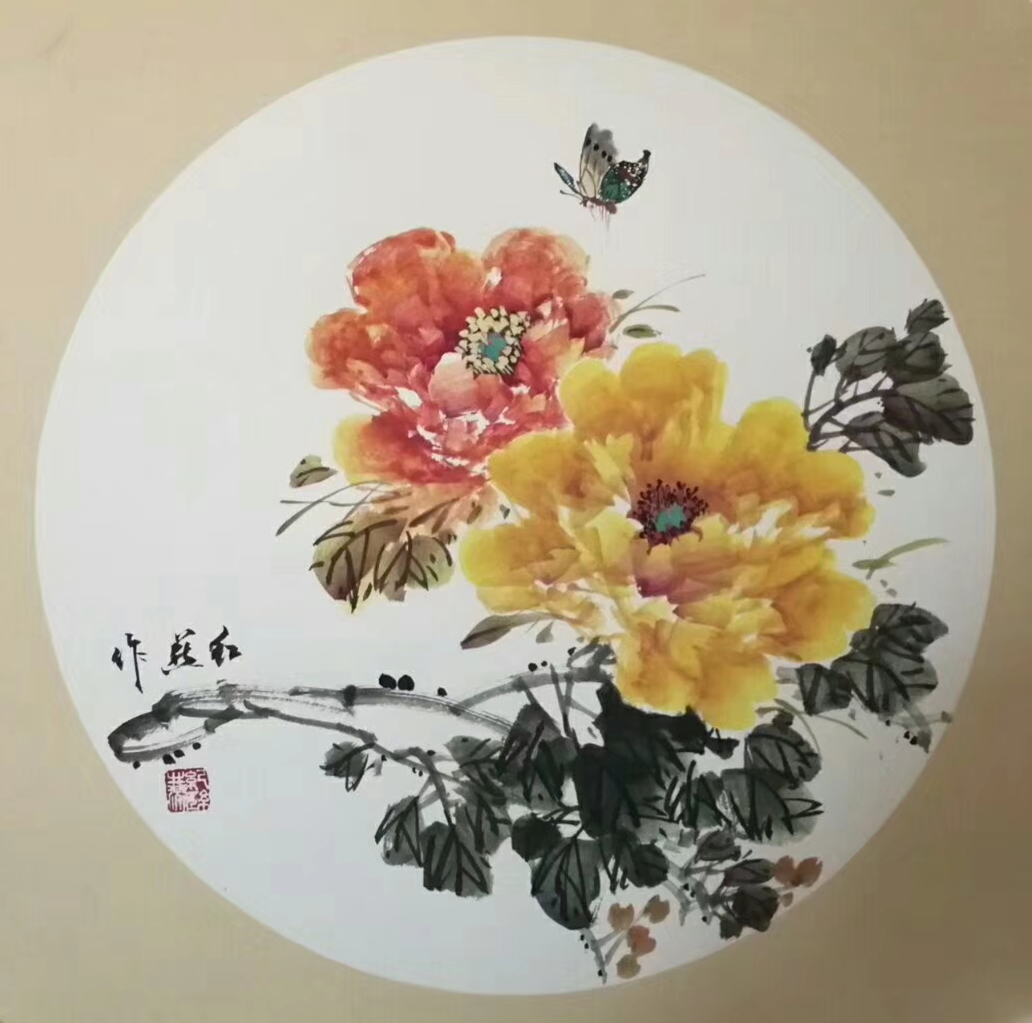 水墨画|平分秋色，阳阳说画国庆中秋书画展——国泰民安