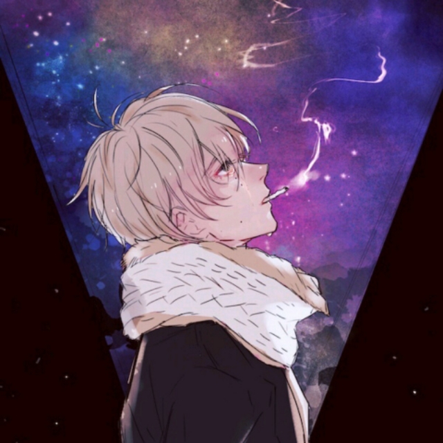 真心觉得男生抽烟的动作，很性感很帅气｜抽烟动漫个性手绘男头