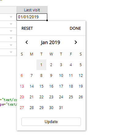 轻量级的原生JavaScript的Excel插件——JExcel