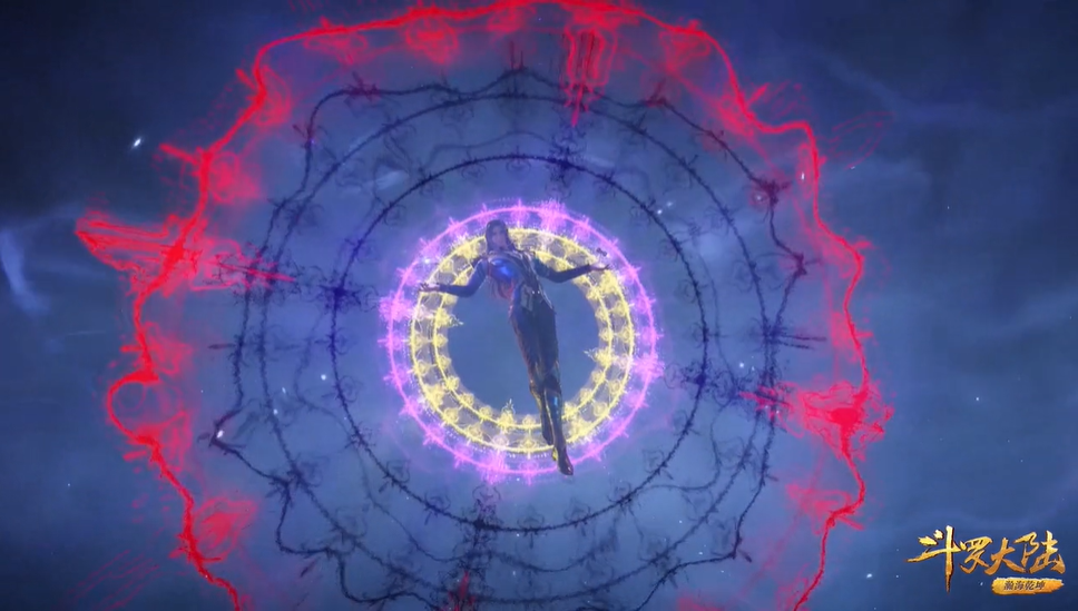 唐三用十万年魂环镇场子