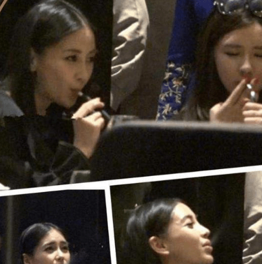 毛晓彤躲角落抽烟被拍，粉丝纷纷维护，杨颖抽