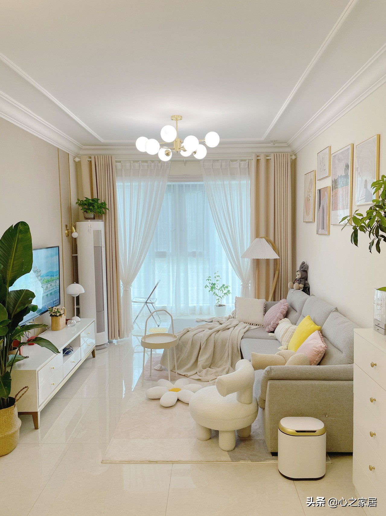 77㎡精装修设计的时尚清新，少花钱也能拥有好家装，关键是要用心