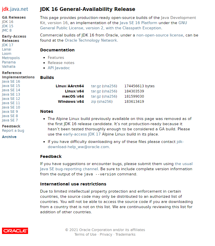 Jdk16 正式版发布 网友 别更新了 学不动了 终码一生 Mdeditor