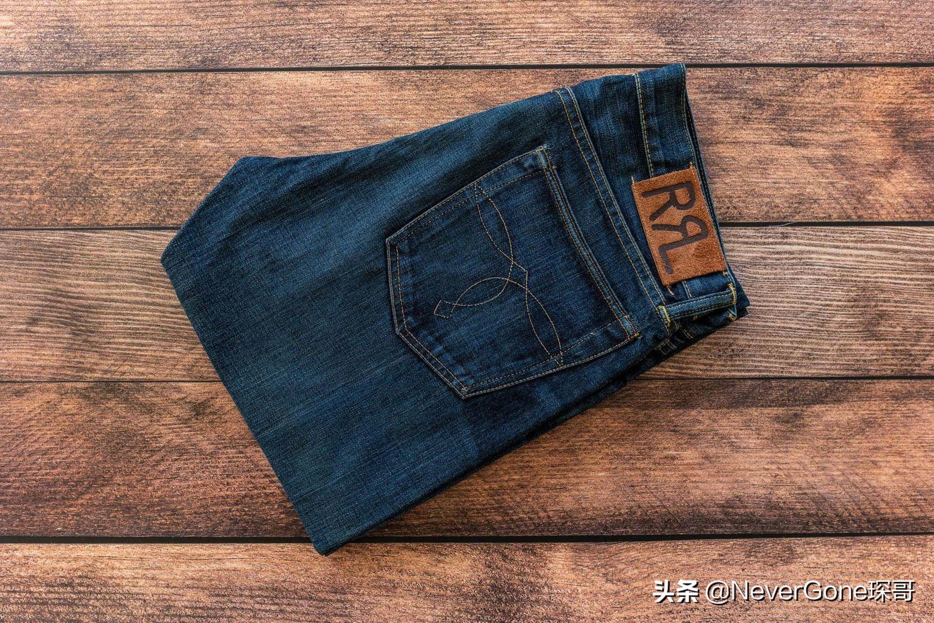 绕不开的袋花情节——一条RRL水洗赤耳牛仔裤