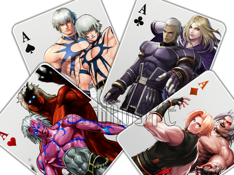 《拳皇》音巢篇角色做一副撲克，京八做鬼，誰(shuí)有資格做2和K？