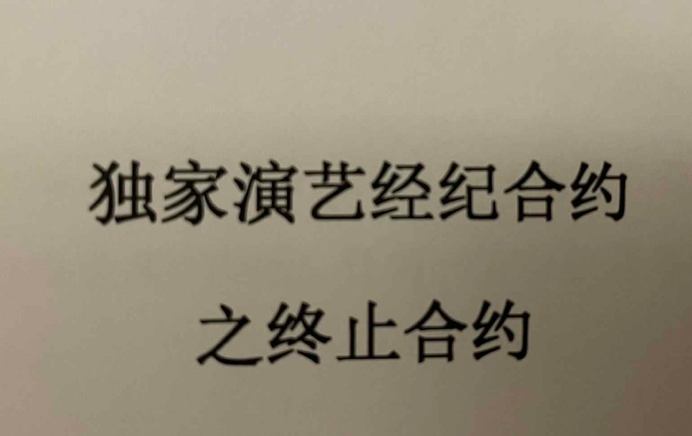 潘成然被公司解约 这一次爱情和面包都没了