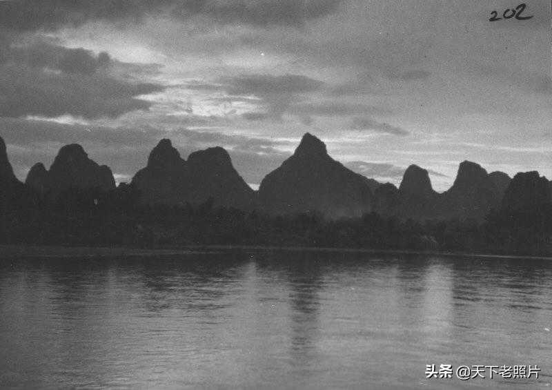 1930年广西漓江风光照 90年前的大美漓江神采重现