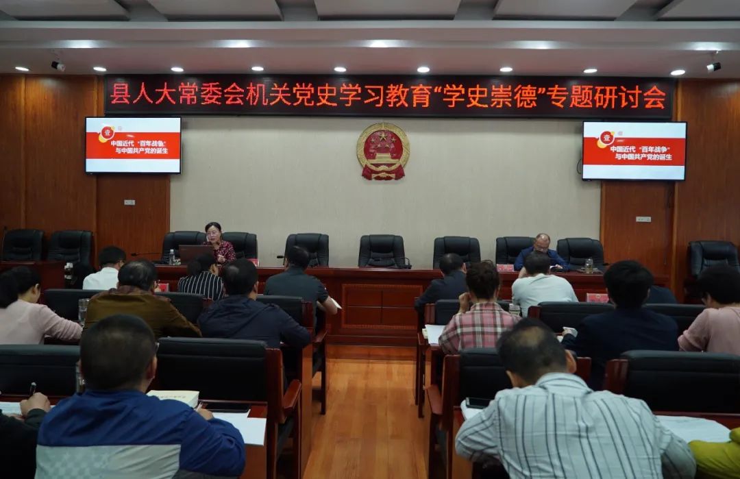 靖州苗族侗族自治县人大常委会机关开展党史学习教育“学史崇德”专题研讨
