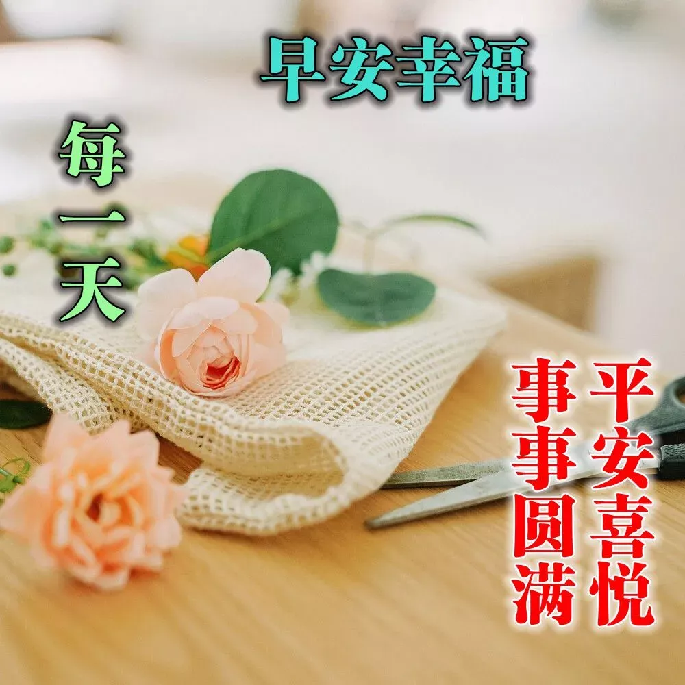 早上好祝福语优美句子图片 唯美早上好动态表情包图片