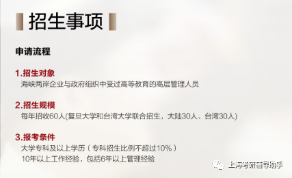 复旦大学2020年高级工商管理硕士（EMBA）招生简章