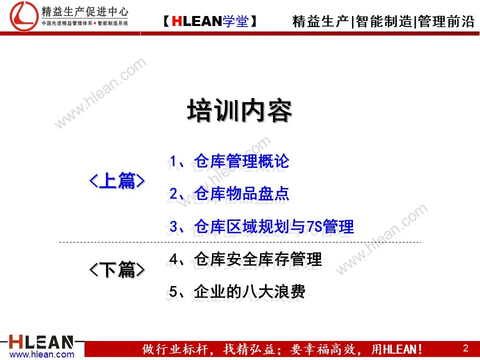 仓库管理知识培训（上篇）