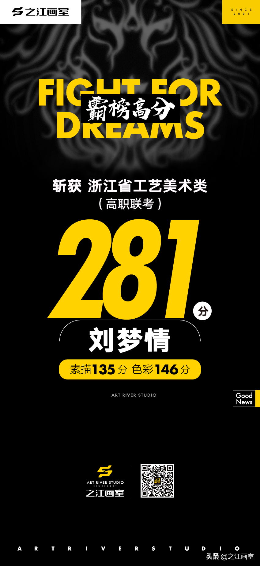 「历史突破」之江高职280以上20人，270以上68人