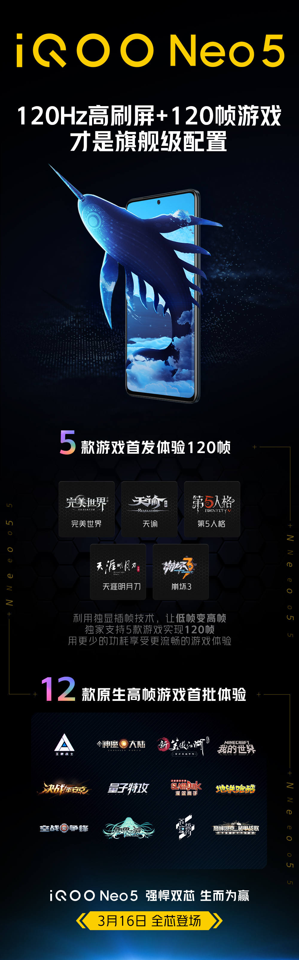 IQOO Neo5 is about to release, brave dragon 870+66W shines fill, do you expect? 