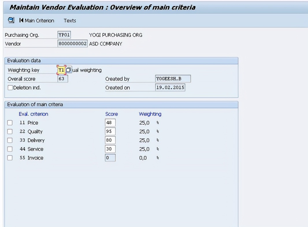 「翻譯」SAP MM 供應商評估流程初階