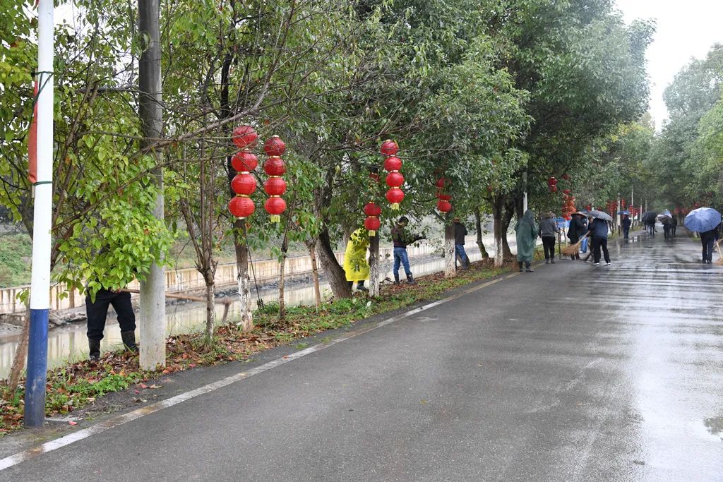 ​鹤城区双村村组织党员开展义务劳动建设文明家园