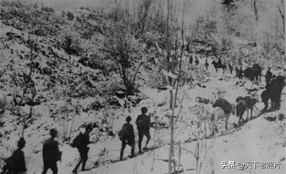 战场实拍 日本随军记者拍摄的其围剿我东北抗联战士照片