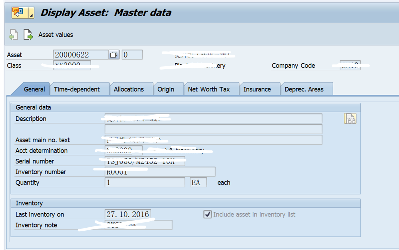SAP PM 初级系列16 - 设备相关的Asset号