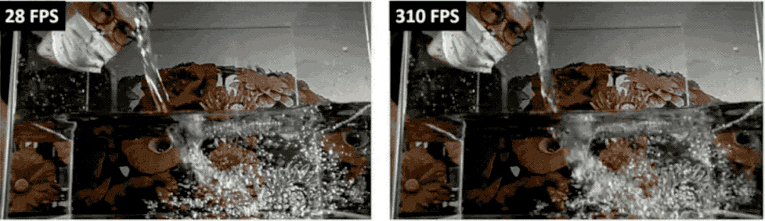 53帧变900帧！AI让你不用昂贵的高速摄像机也能制作慢镜头｜华为