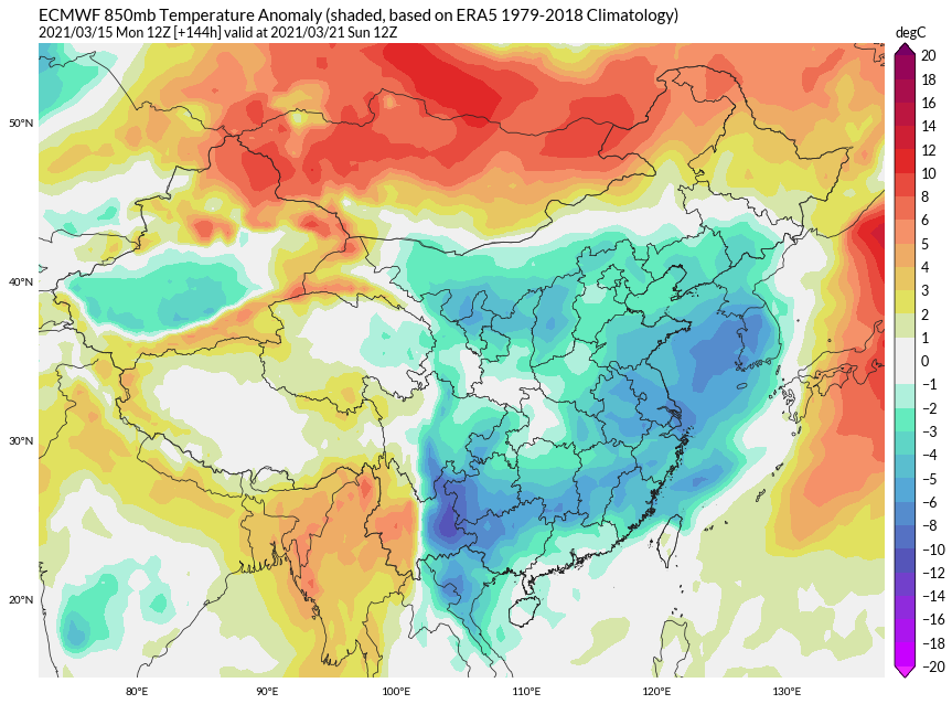 沙塵靠近長江，影響14省市區！南方陰雨持續，新較強冷空氣快了