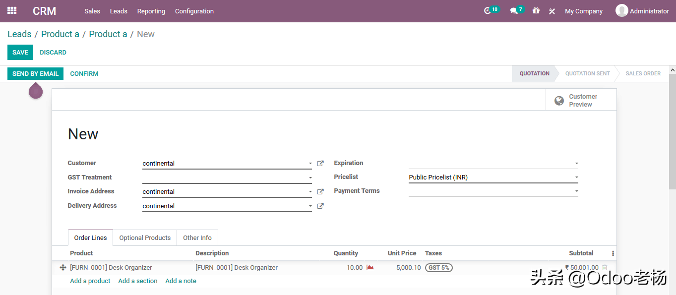 Odoo14免费开源ERP实施指南：CRM功能应用篇（2）